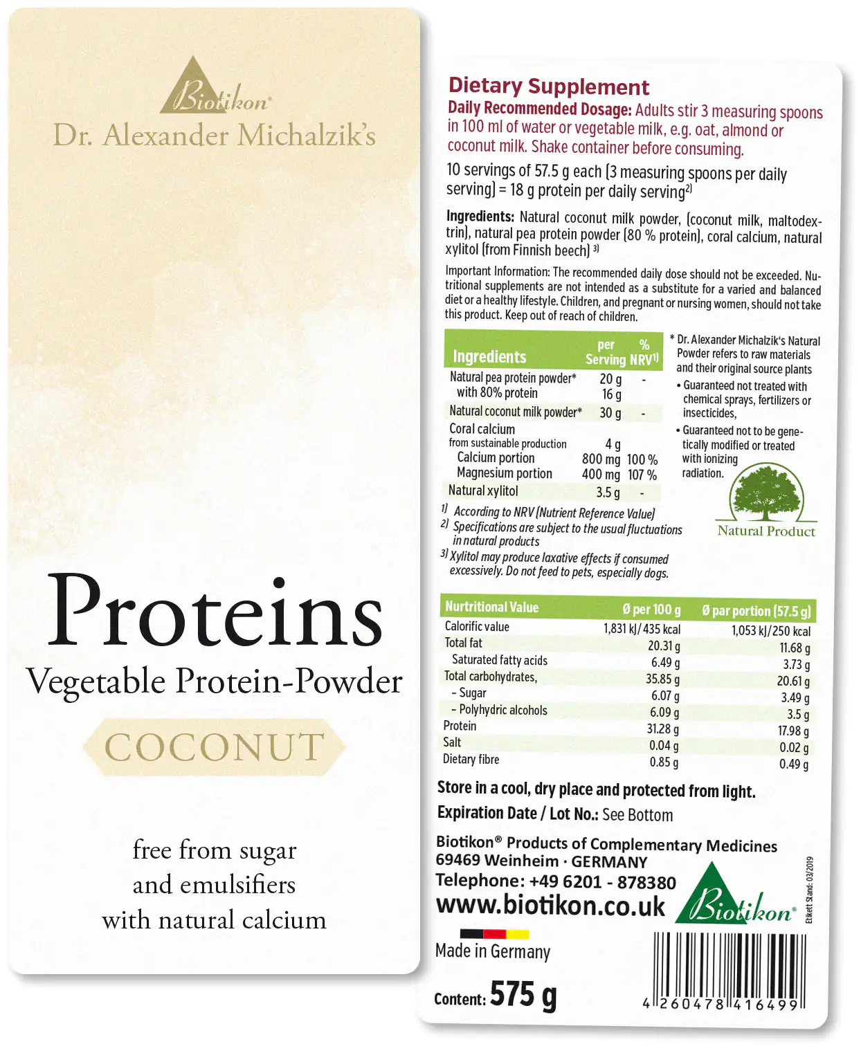 Protein - 3 pack, 2x Coconut + Cocoa