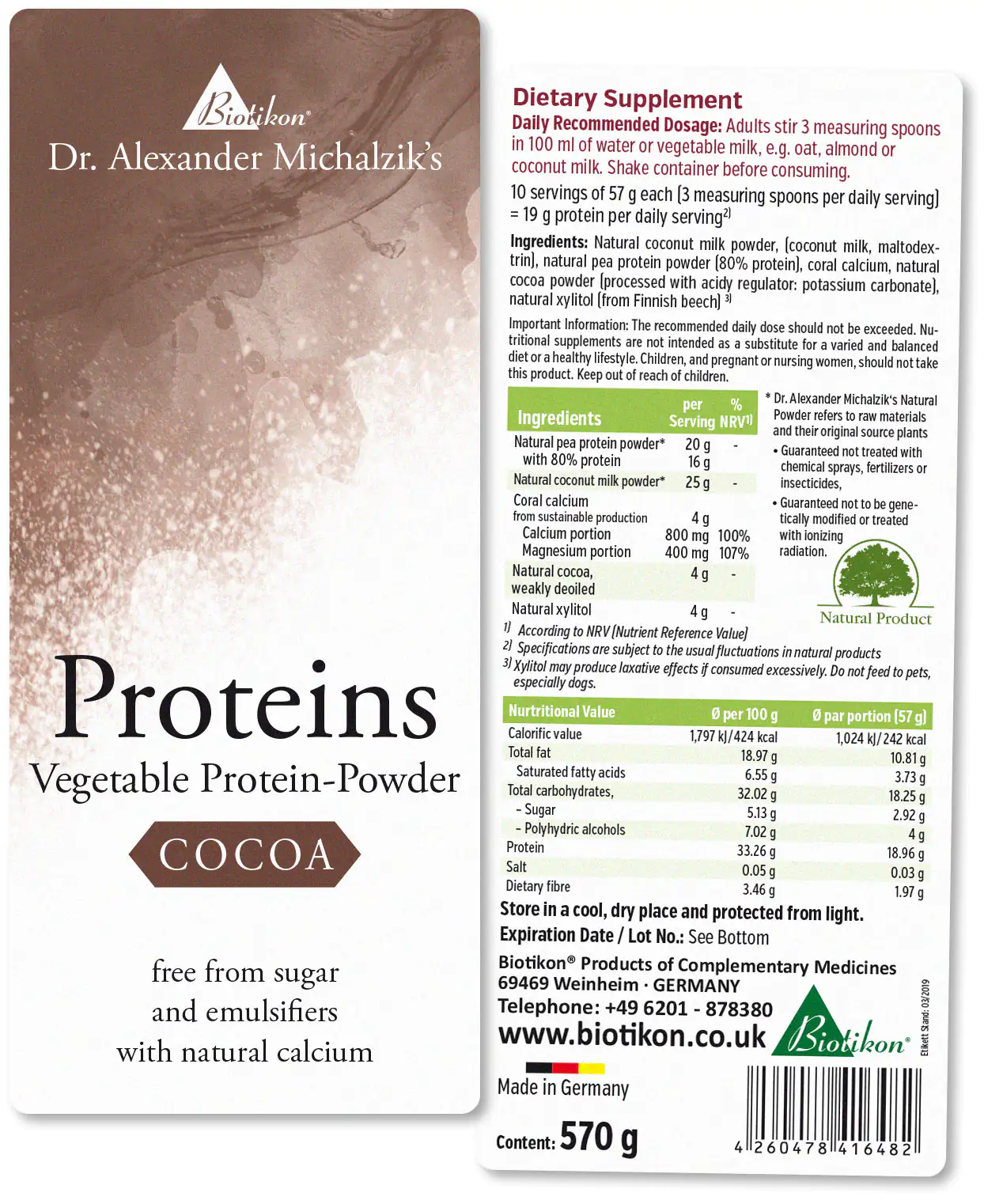 Protein - 3 pack, 2x Coconut + Cocoa