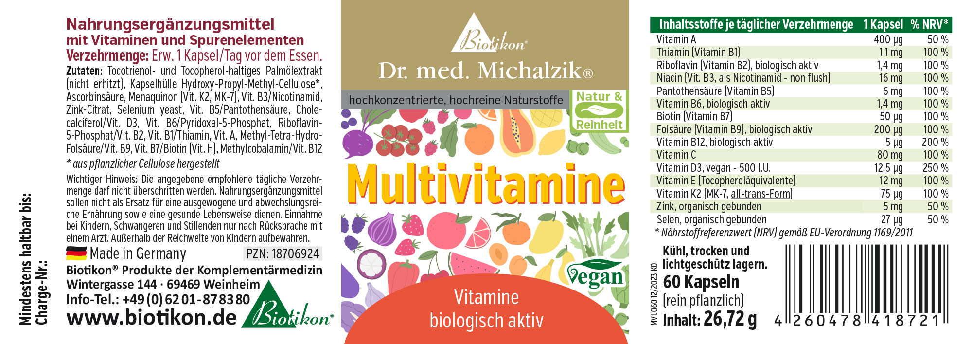 Multivitamines du Docteur Alexander Michalzik