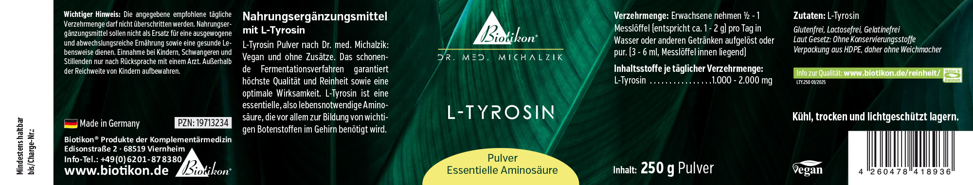 L-Tyrosin Pulver