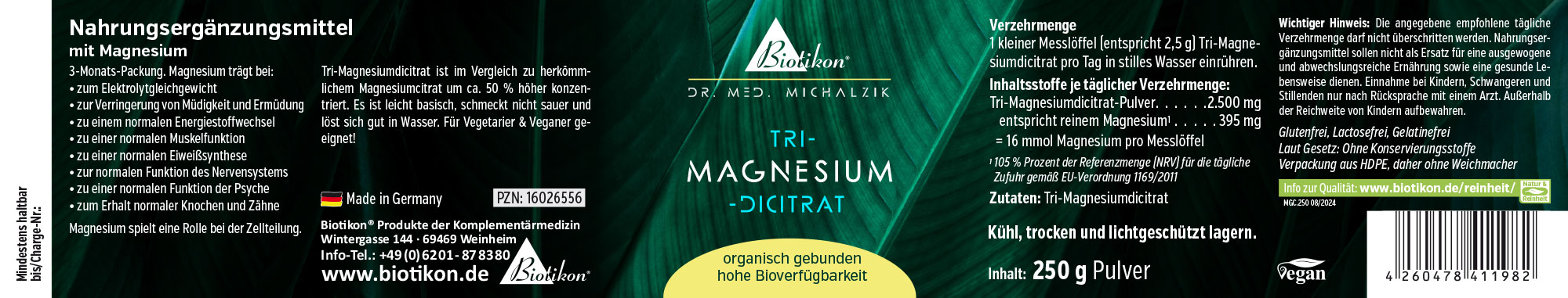 Magnesium-Dicitrat Powder