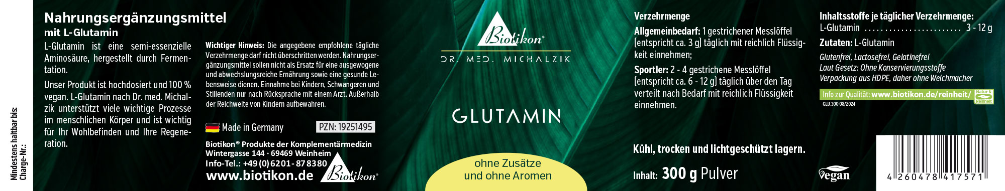 Glutamin Pulver