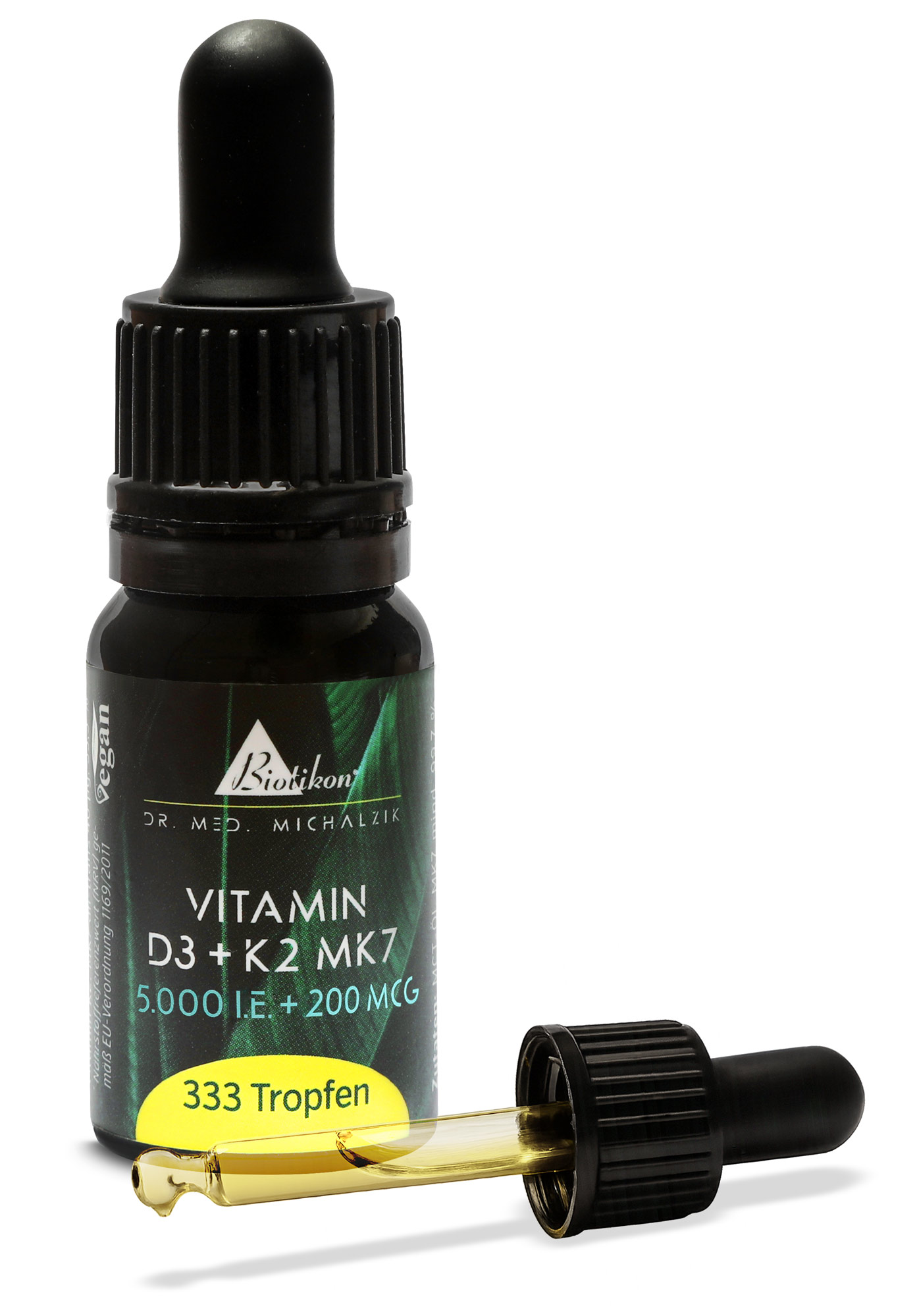 Vitamin D3 + K2 MK7 forte, 5.000 I.E. + 200 MCG