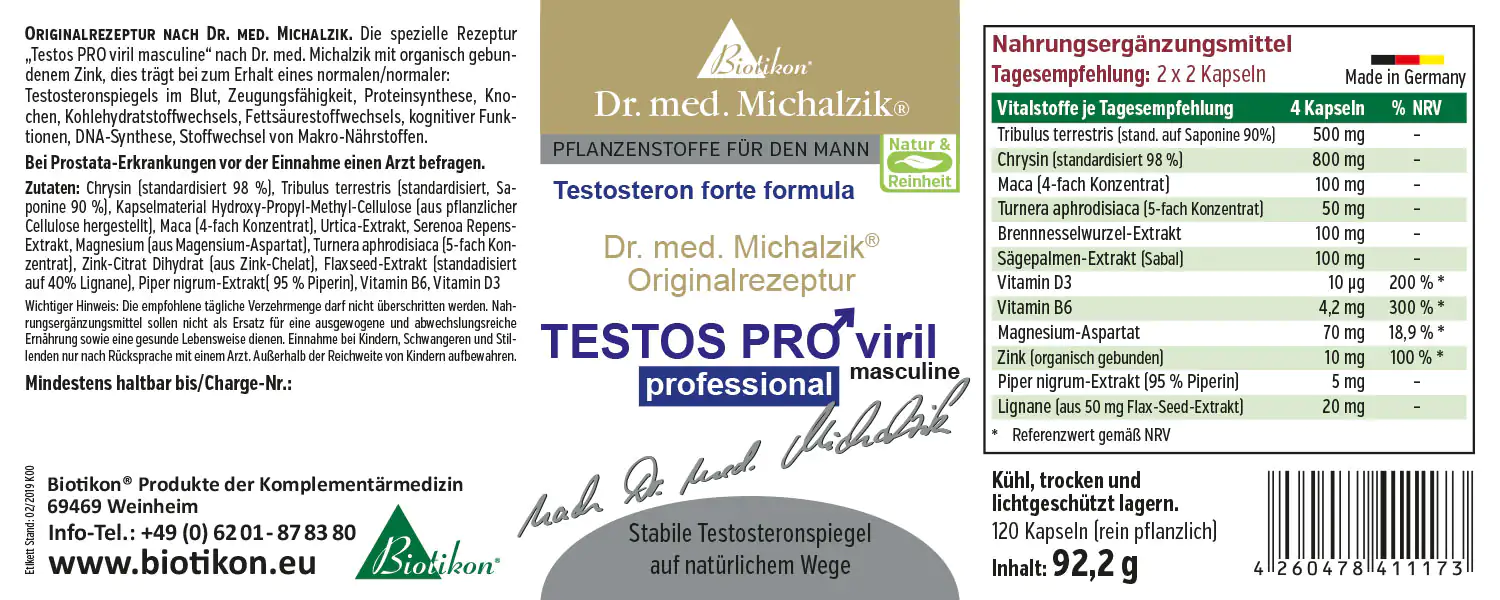 Testos PRO viril masculine professional