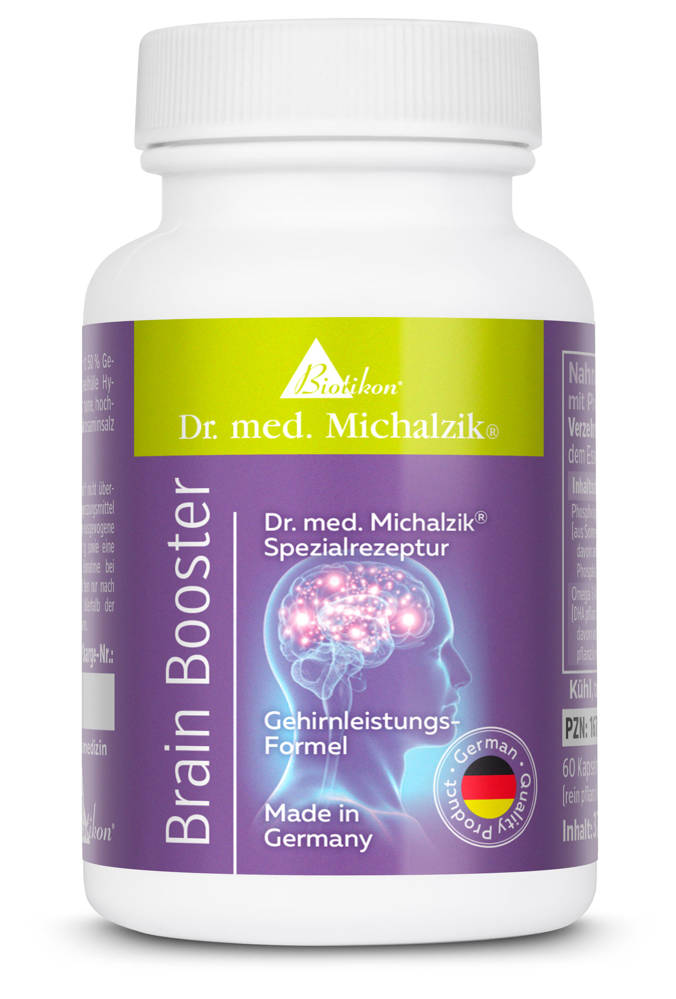 Brain Booster | 500mg Phospholipide | 60 Kapseln |  Dr. med. Michalzik