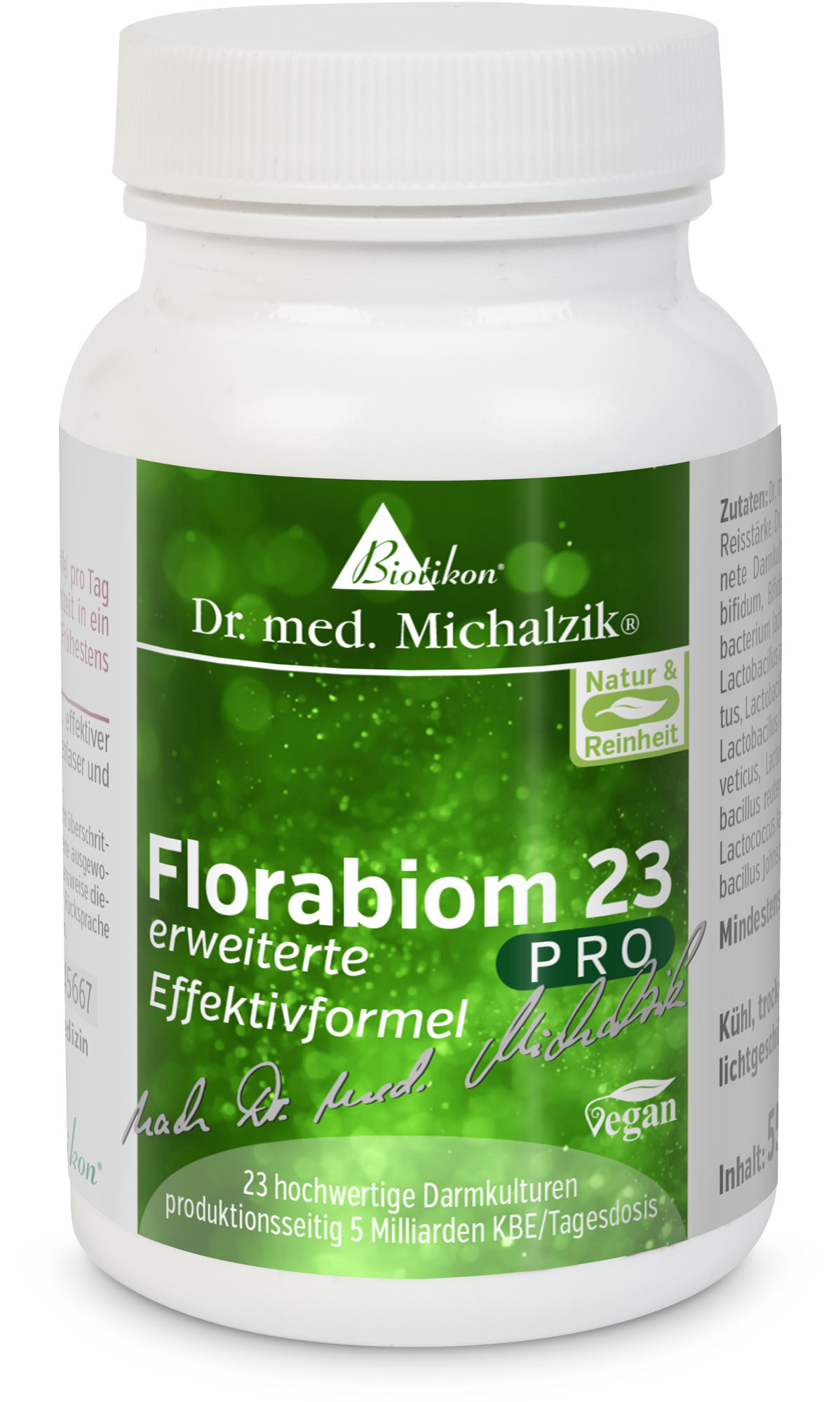 Florabiom 23 PRO | Bakterienkulturen mit 5 Milliarden KBE | 55 Pulver |  Dr. med. Michalzik
