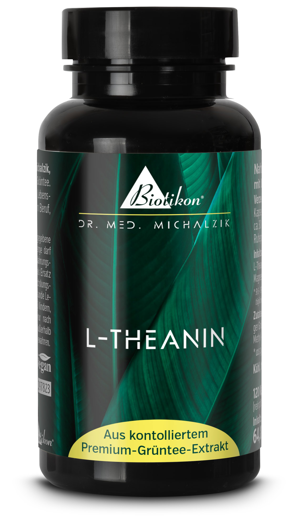 L-Theanin Kapseln | 200 mg L-Theanin + Magnesium | 120 vegane Kapseln | Dr. med. Michalzik