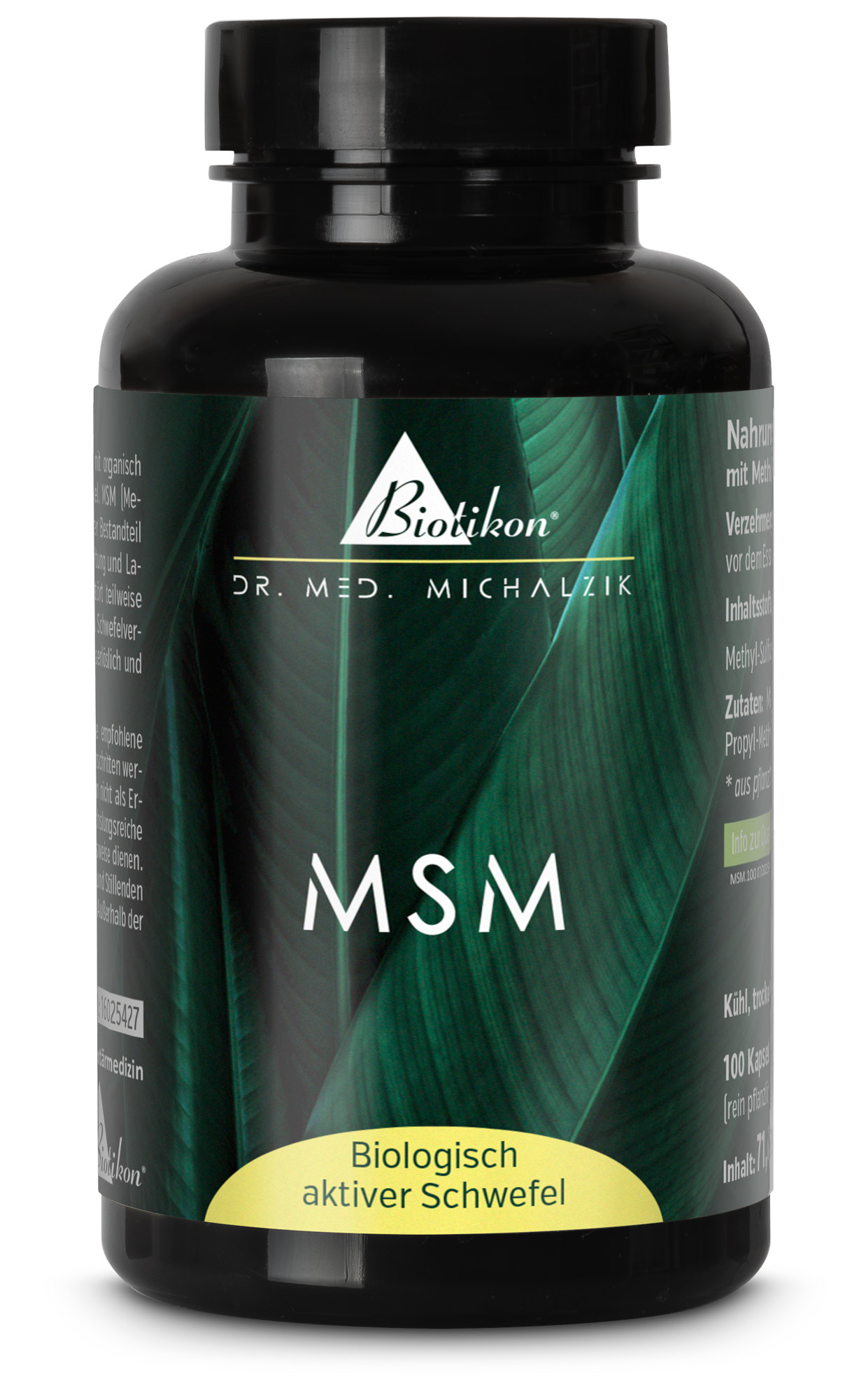 MSM | 1200mg Methyl-Sylfonyl-Methan | 100 Kapseln |  Dr. med. Michalzik