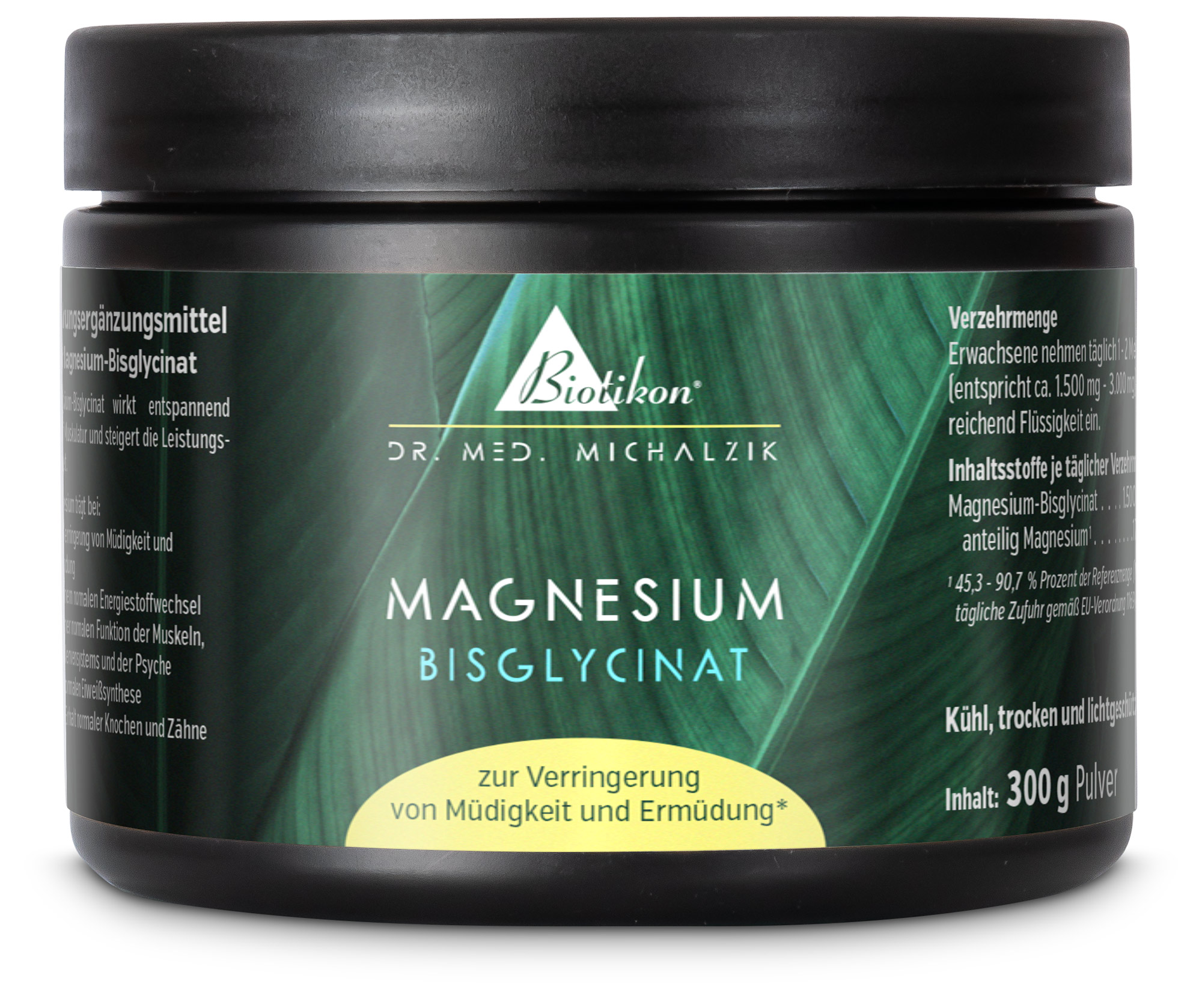 Magnesium Bisglycinat Pulver | Hoch bioverfügbar, vegan | Dr. med. Michalzik