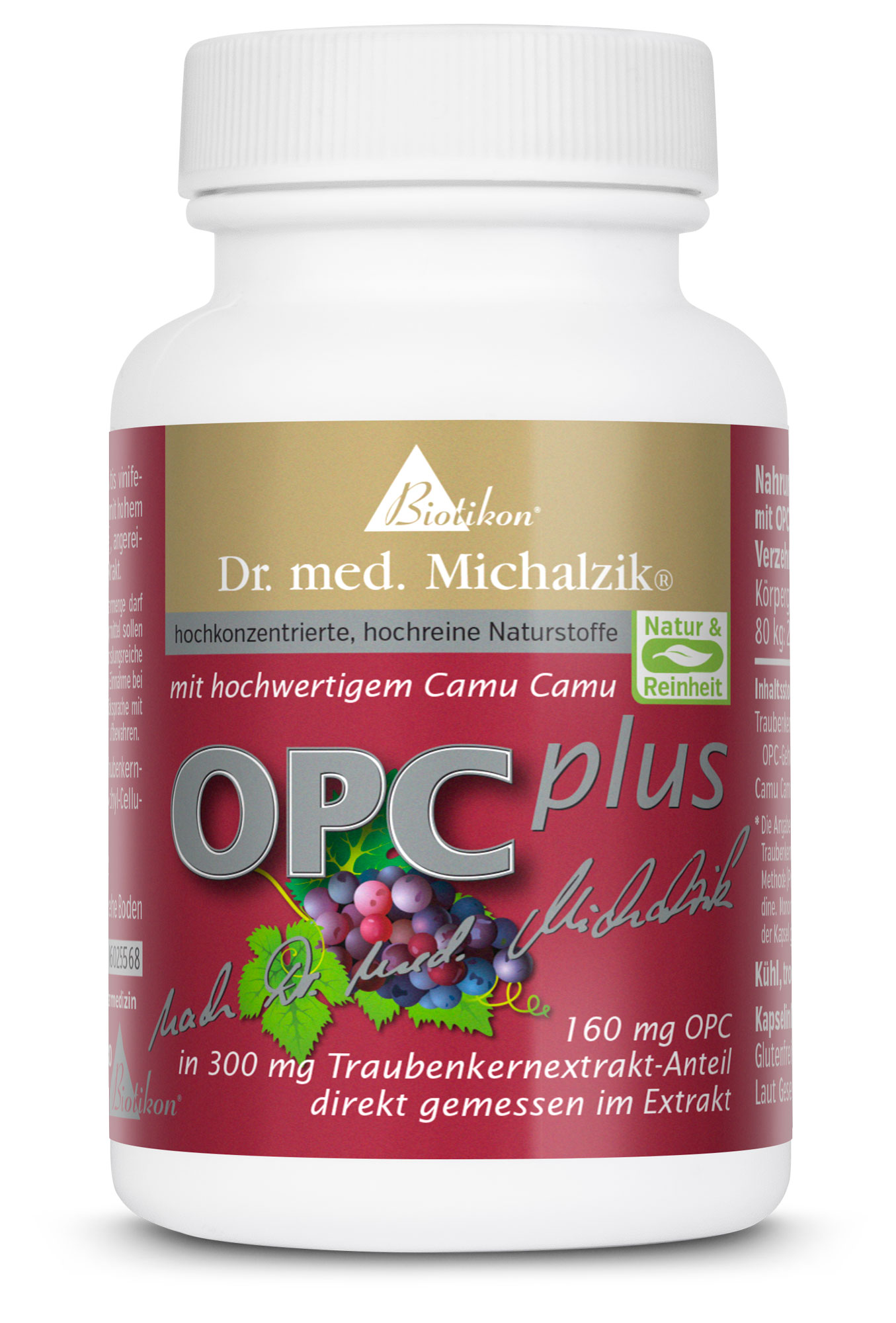 OPC-Plus | 300mg Extrakt aus Vitis vinifera | 72 Kapseln |  Dr. med. Michalzik