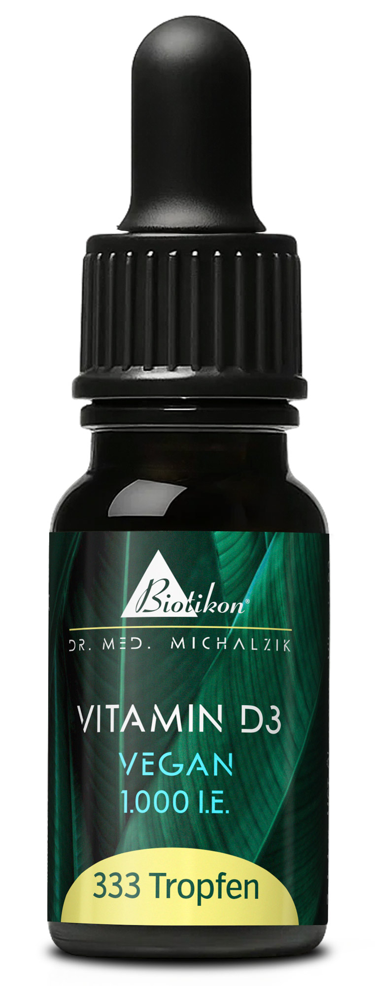 Vitamin D3 Tropfen vegan | 1.000 I.E. | 10 ml (333 Tropfen) | Dr. med. Michalzik