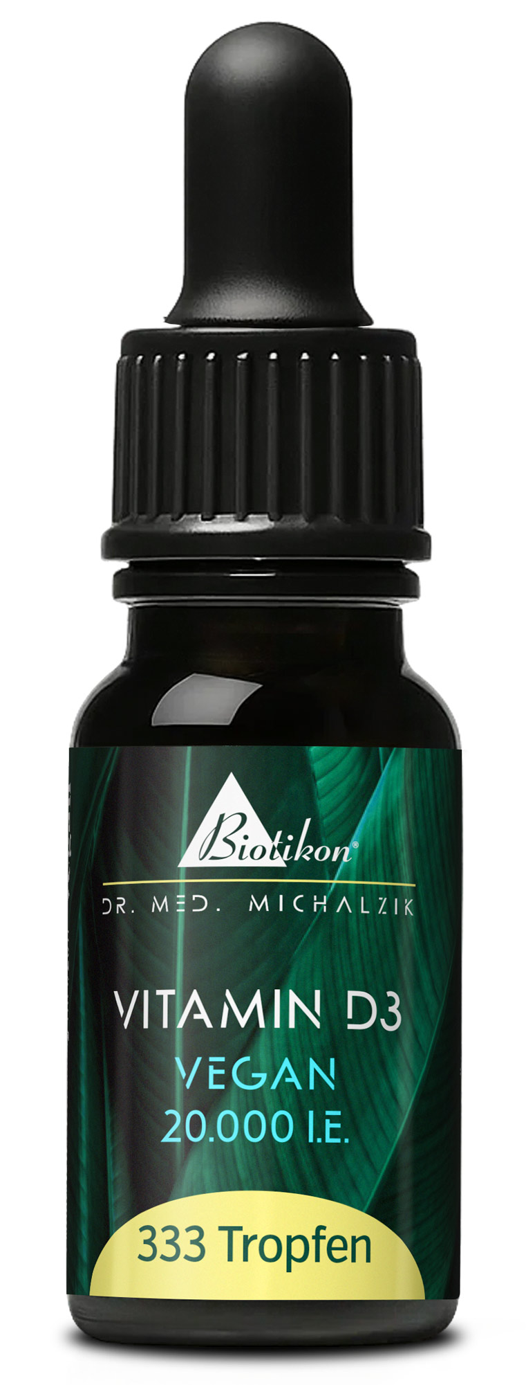 Vitamin D3 Tropfen vegan | 20.000 I.E. | 10 ml (333 Tropfen) | Dr. med. Michalzik